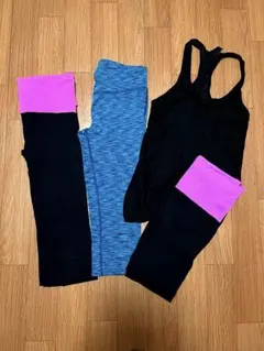 H&M/Forever21 ヨガレギンス3+1セット