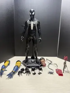 カスタム品 ホットトイズ スパイダーマン ブラックスーツ フィギュア