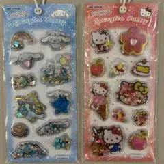 スパンコールパーティー キティちゃん　シナモロール　シール