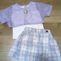 Lily Chuu　トップス　ショートパンツ　セット　120　Tシャツ　女の子