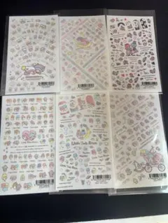 キキララネイルシール6枚セット❤︎