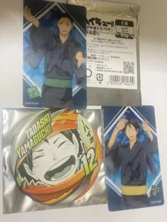 ハイキューファンパーク コレクション缶バッジ かげやまトビウオ　山口　澤村