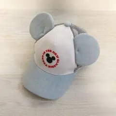 【試着のみ】ミッキーマウス耳付きキャップ