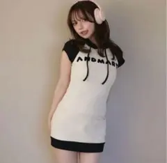 ワンピース Andmary Mary logo mini dress black Mary logo mini dress black andmary ブラック - メルカリ