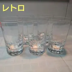 昭和レトロ　グラス　×5