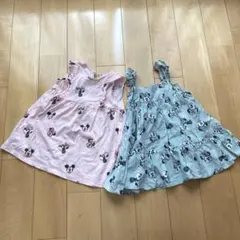 ミニーちゃんワンピース2枚セット