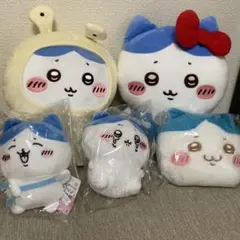 ハチワレ　５点セット　ぬいぐるみ　ポーチ　サンリオコラボ　キティちゃん