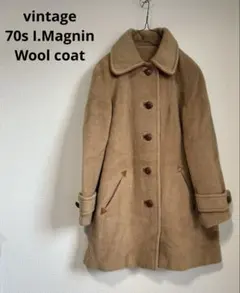 vintage ビンテージ70's ウールコート 古着コート USA キャメル