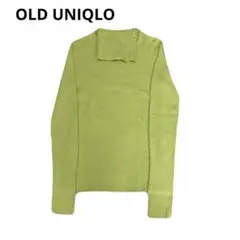 OLD UNIQLO ハイネック　タートルニット　wool ライトグリーン