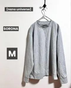 nano universe SORONA ポンチ クルーネック プルオーバー M