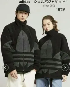 2XL アディダスオリジナルス シェルパ ジャケット ボア フリース ブラック