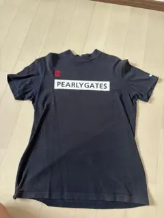 PEARLY GATES モックネックシャツ　ネイビー