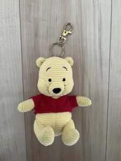 雑貨 くまのプーさん コーデュロイ ぬいぐるみキーチェーン