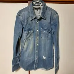 インディゴダメージデニムシャツ　size1 VAROSHのサムネイル