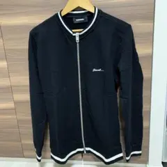 DIESEL ブラック メッシュ ジャケット ジップアップ