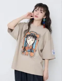 Hatsunex ハツネックス Jiangshi!? ワイドシルエットTシャツ