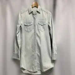 アヴィレックス デニムロングシャツ 綿100%のサムネイル