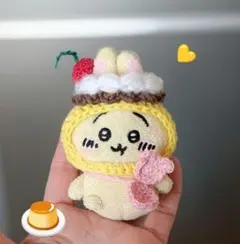 ちいかわ お座りぬいぐるみ プリン くまさんモチーフのスプーン うさぎ用
