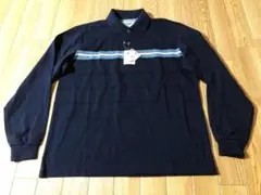 新品☆クロコダイル Crocodile☆パネルボーダー 長袖 ポロシャツ☆Ｍ