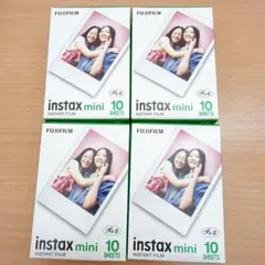 富士フイルム チェキ フイルム instax mini 4箱セット(40枚)