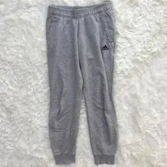 アディダス スウェットパンツ 裏起毛 グレー L シンプル　定番　部屋着　ジム