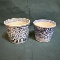 ✨【古伊万里】⭐️蕎麦猪口　稲穂に鳥文　骨董　時代物　湯呑み　江戸期 蕎麦猪口・湯呑み｜アンティーク伊万里・九谷など色絵や染付の和モダン