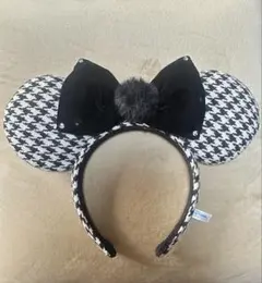 ディズニー　カチューシャ　千鳥柄