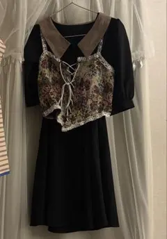 古着系　レトロ　ヴィンテージ　ワンピースセット