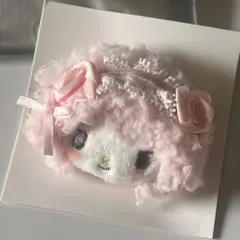 シークレットヘアクリップ（ホワイトフリル）　マイスウィートピアノ