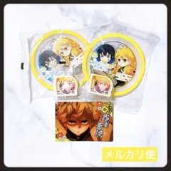 新品♡ 鬼滅の刃 くら寿司 銀だこ 善逸 伊之助 コースター 消しゴム カード