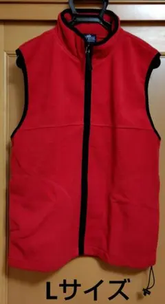 Aqua Blues フリースベスト レッド