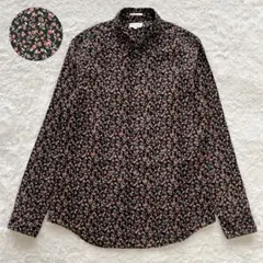 極美品 ポールスミス 花柄 マルチカラー 総柄 長袖シャツ ブラック Lのサムネイル