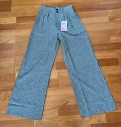 新品　レディースワイドパンツ　ゴムウエスト　Mサイズ