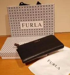 FURLA 黒 長財布 箱・保存袋付き