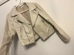 RESEXXY ベージュ ライダースジャケット リゼクシー