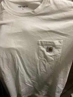 Carhartt ホワイト Tシャツ 胸ポケット付き