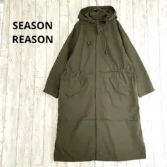 シーズンリーズン SEASON REASON ライトコート【L】モッズコート 緑