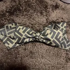 FENDI リボン　バレッタ