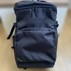 無印良品　肩の負担を軽くする　撥水上から開くリュックサック　ブラック