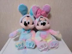 ミッキーミニーイースターぬいぐるみ・ディズニーストア・2025