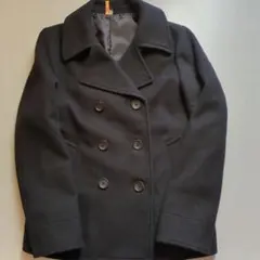 MUJI 黒 ウール ピーコート Mサイズ