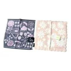 新品　ハンカチ2セット　ローラアシュレイ　fufu ピンク　ネイビー