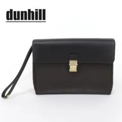 dunhill ダンヒル ディーエイト クラッチバッグ ダークブラウン