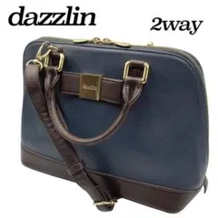 dazzlin ダズリン　2way ショルダーバッグ　ハンドバッグ　紺1124のサムネイル