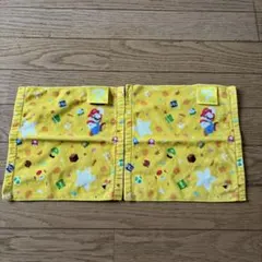 スーパーマリオ ハンカチ 2枚セット　used