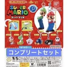 【コンプリート】スーパーマリオ　めじるしアクセサリー　全8種セット
