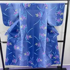 浴衣 紫陽花 流線模様 パープル グラデーション 着物 081t - メルカリ