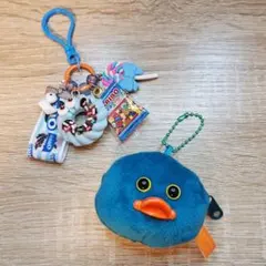 mojojojo 青 ひよこ ドーナツ とじゃらじゃらキーホルダー 2点セット