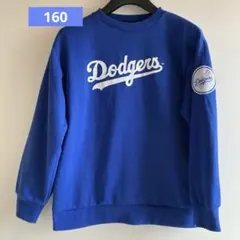 【Dodgers】ドジャース ワッペン/ロゴスウェットトレーナー ブルー 160のサムネイル