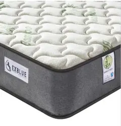 【竹繊維ダブルマットレス】 シングルポケットスプリング＆メモリーフォーム